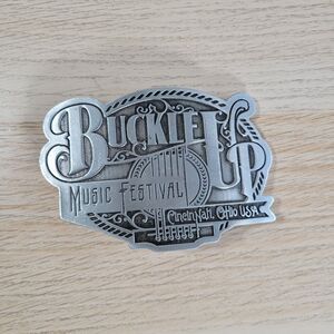Buckle Up Music Festival Cincinnati Ohio USA Metal Belt Buckle Country Music